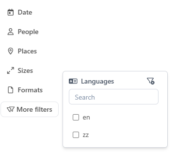 filters bar advanced